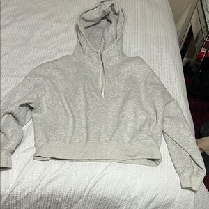 Grey quarter zip